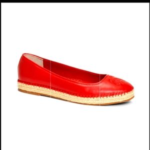 Brooks Brothers Red Leather Brand New Ballet Flats